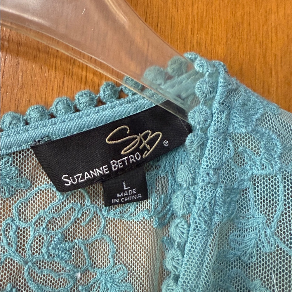 SUZANNE BETRO sheer Lace Long Sleeve Dress - Picture 4 of 9